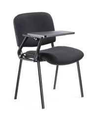 Simple Design School Student Chair with Writing Pad Color Black Rotary Fixed Shape Square Style Modern Trademark MAC Condition - Image 1