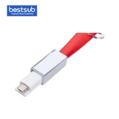 Bestsub Sublimation Portable Data Cable Keychain (Small, Red) - Image 3