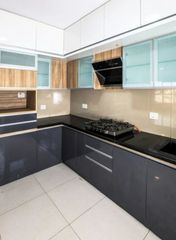 Modular Kitchen Cabinets Base Materials Ply, Mdf, Hdf Construction Type Modular And Semi Modular Finishing Materials Laminates, Acrylic, Membrane, Glass, - Image 7