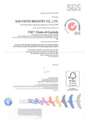 FSC certificate from Guangxi Progreen Packaging Co., Ltd.