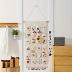 Custom Hanging Xmas Decorations Countdown Calendar Kids Christmas Advent Calendar - Yiwu Youjing Import and Export Co., Ltd