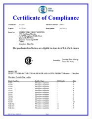 CSA Certificate of ladder certificate of ABC Tools MFG.Corp.(Qingdao) – certificate photo, supplier certificates section