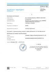 DNVGL Test Certificate certificate from Chongqing Deso Lifting Co., Ltd.