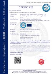 CE CERTIFICATE certificate from Shandong Farin International Trade Co., Ltd.