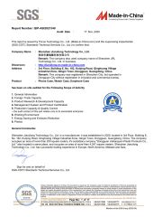SGS certificate from Shenzhen JRL Technology Co., Ltd.