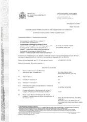 EU WHOLE-VEHICLE TYPE-APPOVAL CERTIFICATE certificate of Wuxi Yoolishin Technology Co., Ltd. – certificate photo, supplier certificates section
