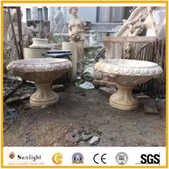 Natural Stone (Marble/Granite) Flower Pot/Vase Shape Round Size Customize HS Code 6803009000 Use Type Floor Type Origin Xiamen China - Image 3