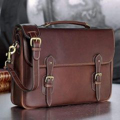 Genune Buffalo Leather Office Bag - Image 6