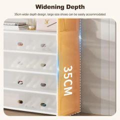 Multi-Functional Shoe Storage Coat Rack Entrance Storage Rack Floor-Standing - Image 4