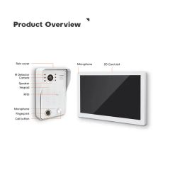Tuya APP Remote Video Door Phone Intercom Metal Case Doorbell with Fingerprint - Image 2