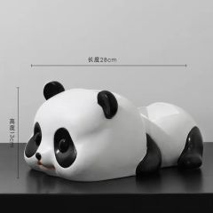 Resin Panda Shape Tissue Paper Box Tabletop Multifunction Tissue Boxes - Image 2