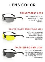 Premium Custom Logo Tactical Safety Goggles for Shooting Sports - Image 4