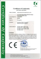 Certificate LCZS14040076-5420 certificate from RITSCHER INTERNATIONAL LIMITED