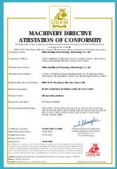 CE Certificates certificate from Minfa Intelligent Technology(Shandong) Co., Ltd.