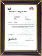BSI certificate from Zhengzhou Atechi Machinery Co., Ltd.
