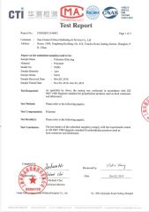 Polyester filter bag GB5009.60-2003 certificate of Filterek Products Tech Co., Ltd. – certificate photo, supplier certificates section