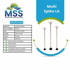 COPPER BONDED LIGHTING ARRESTOR (LA) Life Span Long Rated Voltage 9kV Type Station Class Conductivity Superior Application Solar - Image 6