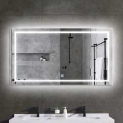 Wall Mounted Bathroom Cabinet with LED Mirror - Storage Organizer for Toiletries - Image 3