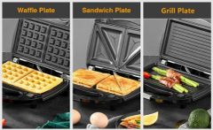 Home Automatic Portable Waffle Maker Pancake Crepe Maker Power 920W Voltage 230V Trademark OEM HS Code 85166090 Packing Gift Box - Image 4