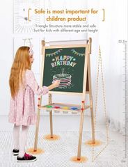 Melamine Writing Surface SIMARR 2 IN 1 STANDING BLACKBOARD, For Home, Board Size: 24x18 Inch - Image 3
