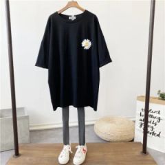 Custom Oversized Cotton Fashion Women′ S T-Shirts Tops Ladies Clothing Loose Flower Printing Tshirt - NANCHANG LANGMAI CLOTHING CO., LTD.