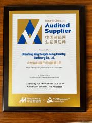 Made in China certificate from Shandong Mingchengda Heavy Industry Machinery Co., Ltd.