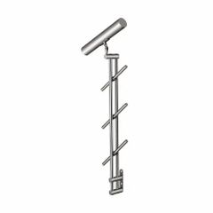 Stainless Steel Baluster - CBL-5PS Size 1022mm Mounting Top, Side Pipes Two, Three, Four Fittings Pipe Fitting, Bracket Fitting, Baluster - Krish Metal Craft Pvt. Ltd.