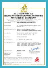 CE certificate from Yixing Huahong Electric Manufacturing Co., Ltd