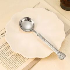 304 Stainless Steel Tableware Spoon with Elegant Handle Sample Free MOQ 100 Set Origin China Color Multicolor HS Code 8215200000 - Image 5