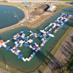 107.5m Length Giant Inflatable Water Park 250 Capacity for Amusement Aqua Park Warranty 2 Years Against Manufacturing Defects - GUANGZHOU BOUNCIA INFLATABLES LIMITED