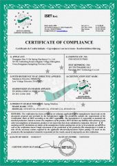 CE Certificate of Spring Machine certificate from Guangdong Huayida Intelligent Equipment Co., Ltd.