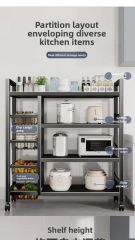 Versatile Rolling Storage Rack with Metal Vegetable Baskets Sets 1-3PCS Origin China Style Modern Trademark SY Material Metal - Image 4
