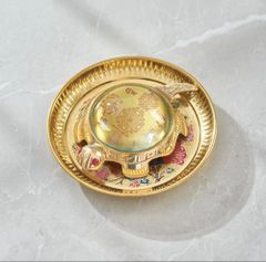 Brass Tortoise Statue with plate Size 3.5 inch Brand Brass Antiques Packaging Type box packed Country of Origin Made in - Image 7