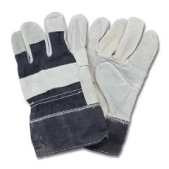 Split Cow Leather Work Gloves - Image 5