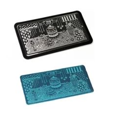 Colorful Embossed Designs Chemical Etching Stamping Nail Plates - Image 2
