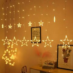 Star & Moon Light Strip Ambient Soft Warm LED Decorative Light String - Image 1