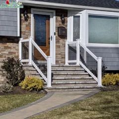 Waterproof PVC Deck Railing/ PVC Handrail Spiral Stairs/Vinyl Railing - Image 3