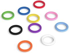 1 8 Inch Silicone Rubber Bands O Rings 1 25 Inch Flat X 0 125 Inch X 0 125 Inch Assorted Color 0 625 Diameter - Image 2