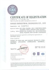 CAS Certificate certificate from Hanzi Industrial Shanghai Co., Ltd