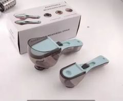 2PCS Cooking Measuring Tools Magnetic Snaps Scale Spoons and Cups 5ml to 30ml Adjustable Precise Measuring Scoop - Image 4