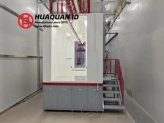 Safe Powder Color Matching Experimental Spray Booth with Emergency Stop Button Security - Image 4