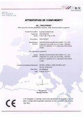 CE for plate comapctor C-80/100 certificate from Ningbo Ace Machinery Co., Ltd.