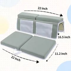 Kids Pet Bath Essentials with Pockets Quick Drying Kids Baby Bath Mat - Image 2