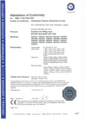 TUV report certificate of Changzhou Cheeson Machinery Co., Ltd. – certificate photo, supplier certificates section
