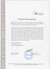EC Rep certificate of FORLONG MEDICAL CO., LTD. – certificate photo, supplier certificates section
