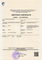 SERTIFIKATICERTIFICATE certificate from Shenzhen Boostel Technologies Co., Ltd.