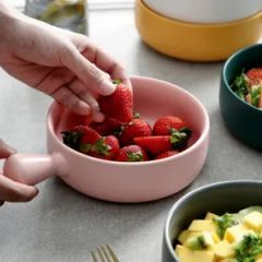 Assorted Color Kitchen Matte Porcelain Serving Bowls Dessert Ice Cream Soup Rice Fruits Small Portions Bowl - Image 3