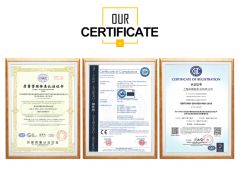 Certificate certificate from Shanghai Yonghengsheng Industrial Co., Ltd