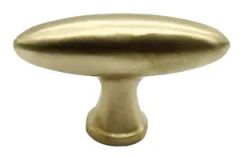 Oval Shape European Style Pure Copper Wardrobe Door Handle Pull - Image 2