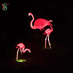 Resin Crafts Light up Flamingo Figurine for Home Patio Garden Decoration - Image 3